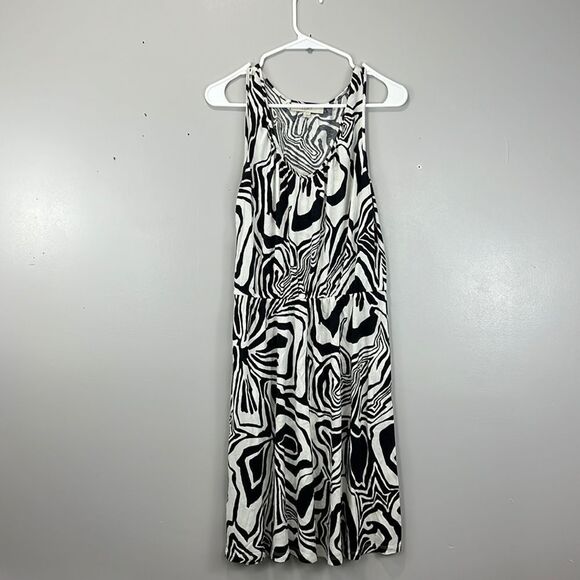 Loft Zebra Print MIDI Dress - Picture 1 of 4